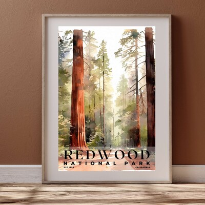 Redwood National and State Parks Poster, Travel Art, Office Poster, Home Decor | S4 - image4